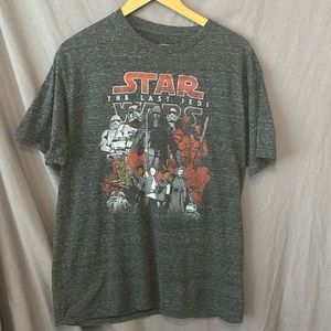 Grey Star Wars T-Shirt Size Large